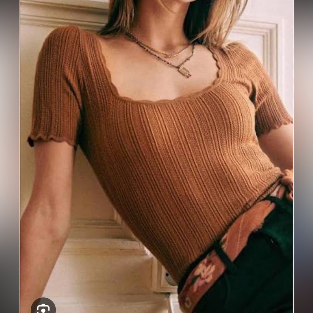 Sezane Anil jumper brown size S